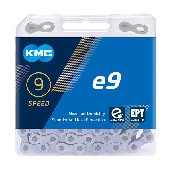 KMC E-bike kæde - 9 speed - 136 led - EPT - Sølv