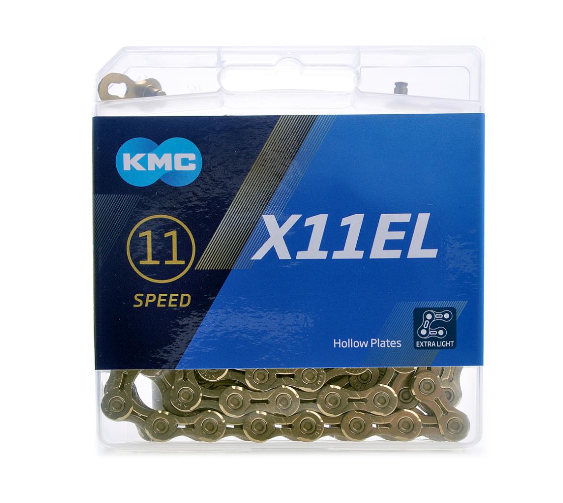 Grandinė KMC X11EL Ti-N Gold 11-speed 118-links