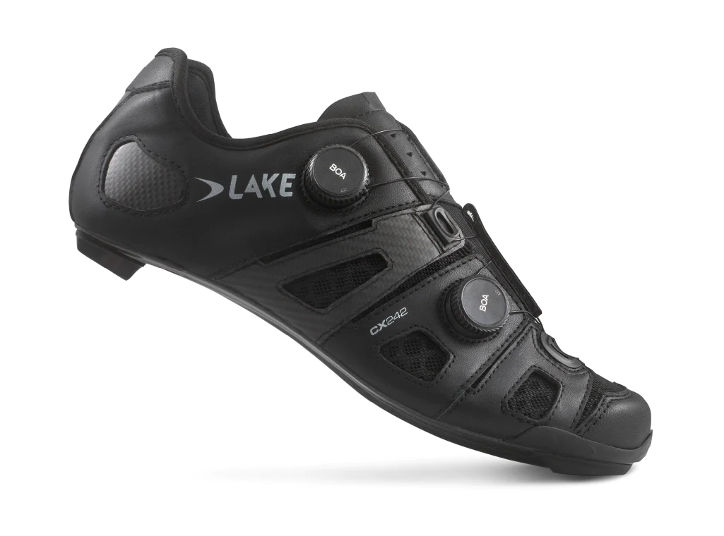 Lake CX242 - Cykelsko - Race - Sort/Sølv - Str. 40.5