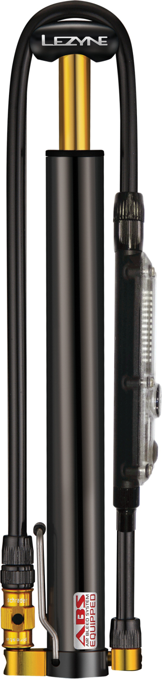 Lezyne Micro Floor Drive HVG Sort med digital trykmåler