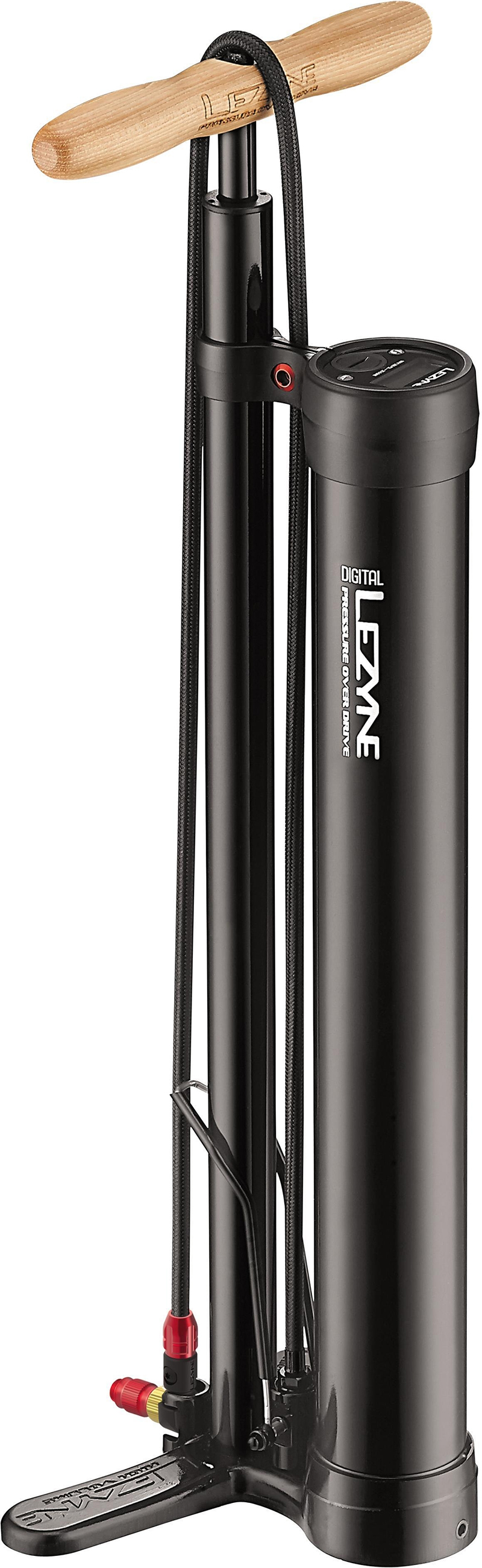 Lezyne Pressure Over Drive Digital Fodpumpe med kammer ABS1 Pro