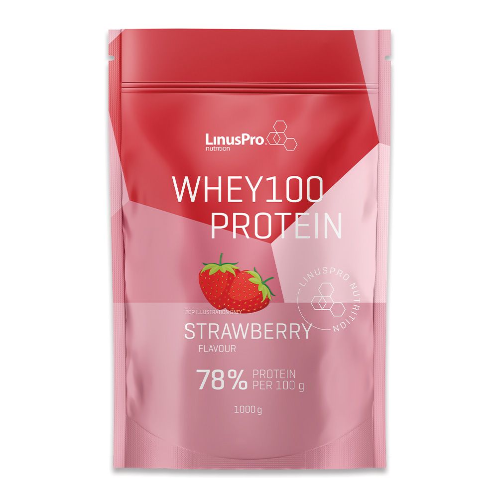 LinusPro Whey100 - Jordbær - 1000g