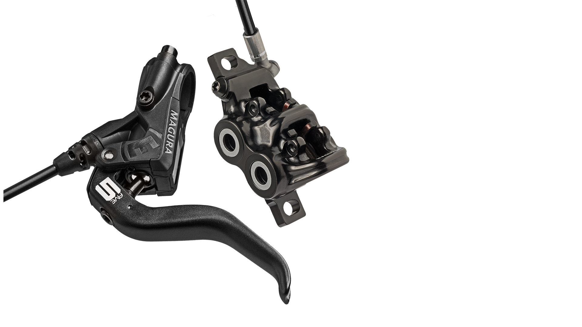 Magura MT5 - Hydraulisk bremsesæt - For/Bag - Sort