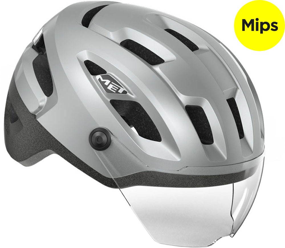 MET Helmet Intercity m. LED lys MIPS - Refleks/Grå