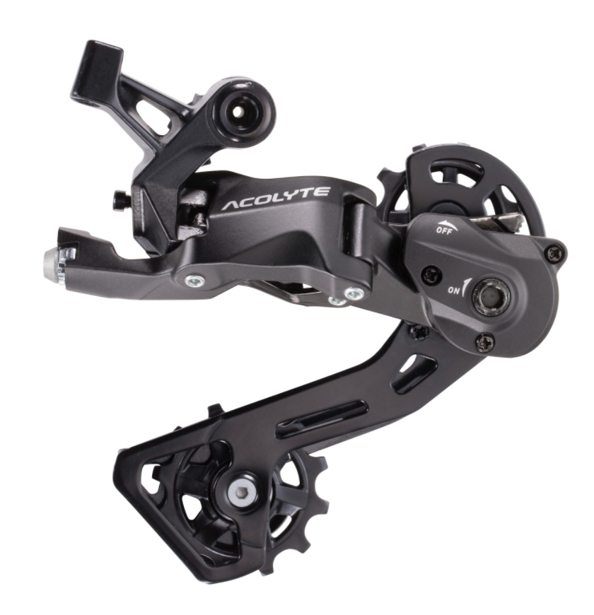Microshift Acolyte - Bagskifter med kobling til 1 x 8 gear - Medium laske - Til Microshift Acolyte g