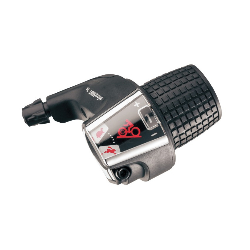 Microshift manetka MICROSHIFT, højre, 6.-gear, kompatibel med Shimano, twist shifter, optisk gearindikator (NEW)
