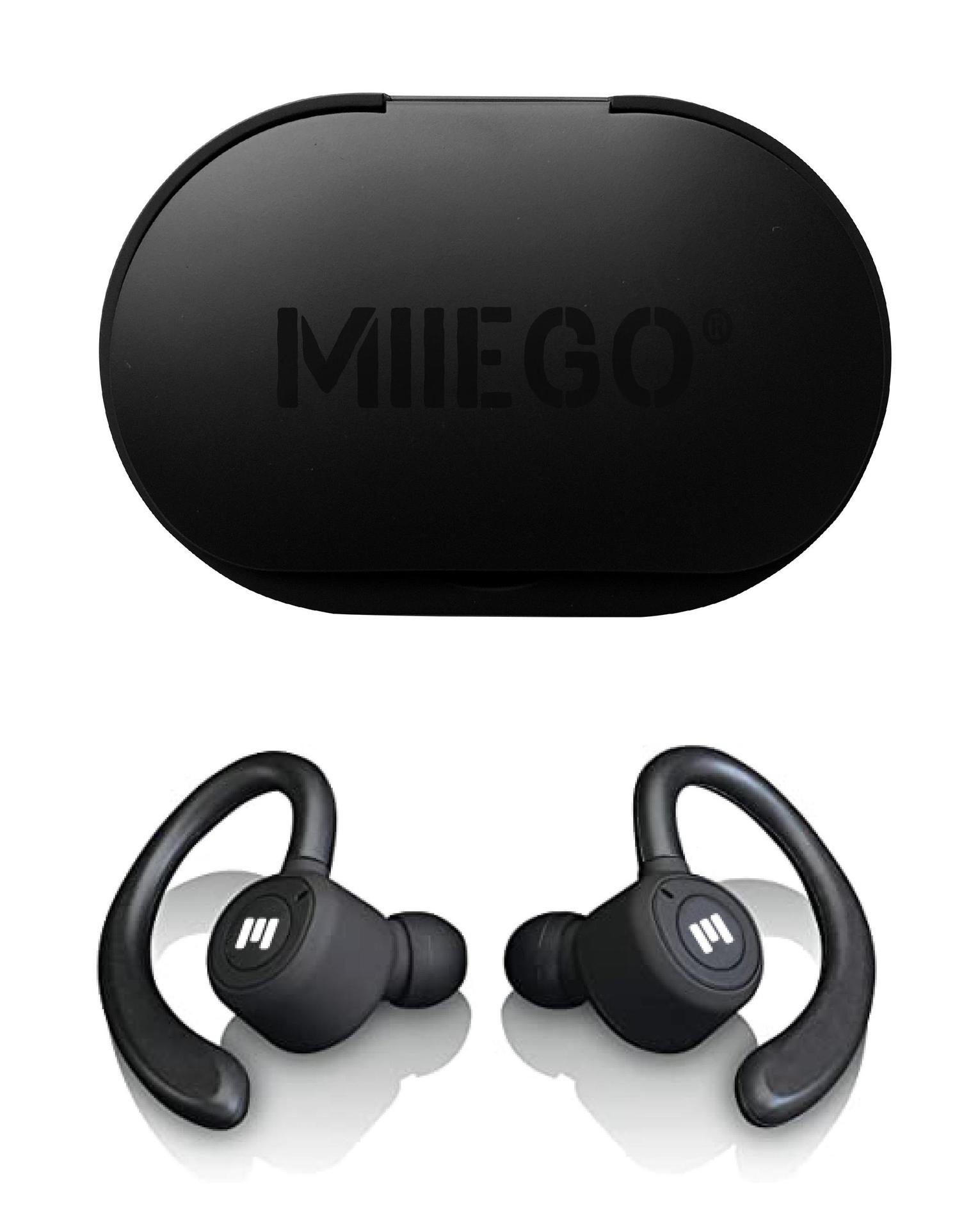 Høretelefoner til cykling - Miiego MiiBUDS Action II Sort
