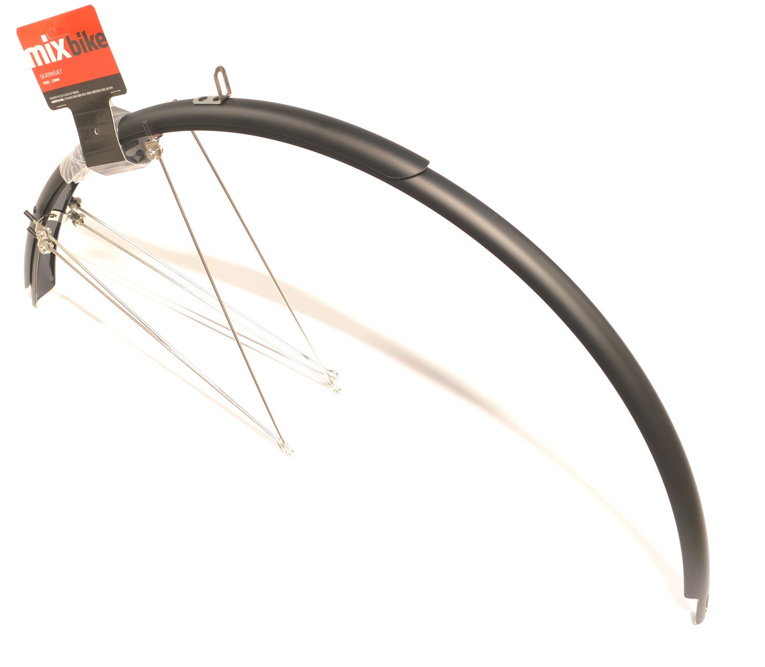Mixbike skærmsæt til citybike 33mm matsort