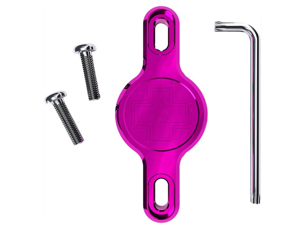 Muc-Off Secure Tag Holder 2.0 - Til Apple Airtag - Montering ved flaskeholder - Pink