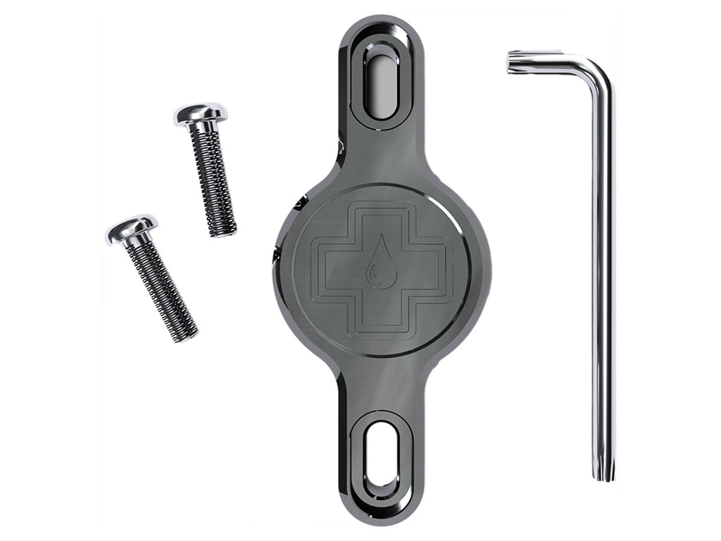 Muc-Off Secure Tag Holder 2.0 - Til Apple Airtag - Montering ved flaskeholder - Grå