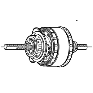 Shimano Nexus - Navindsats for 8 gears bagnav - Type rullebremse SG-8R31/SG-8R30