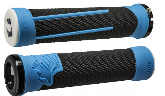 Vairo rankenėlės ODI AG-2 Signature V2.1 Lock-On Juodas/Mėlyna