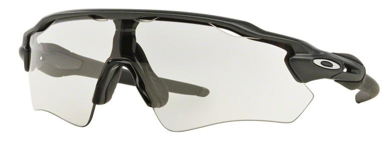 Oakley Radar EV Path Solbriller - Klar 50% Black Irid, Letvægts, Justerbar Pasform, Unisex