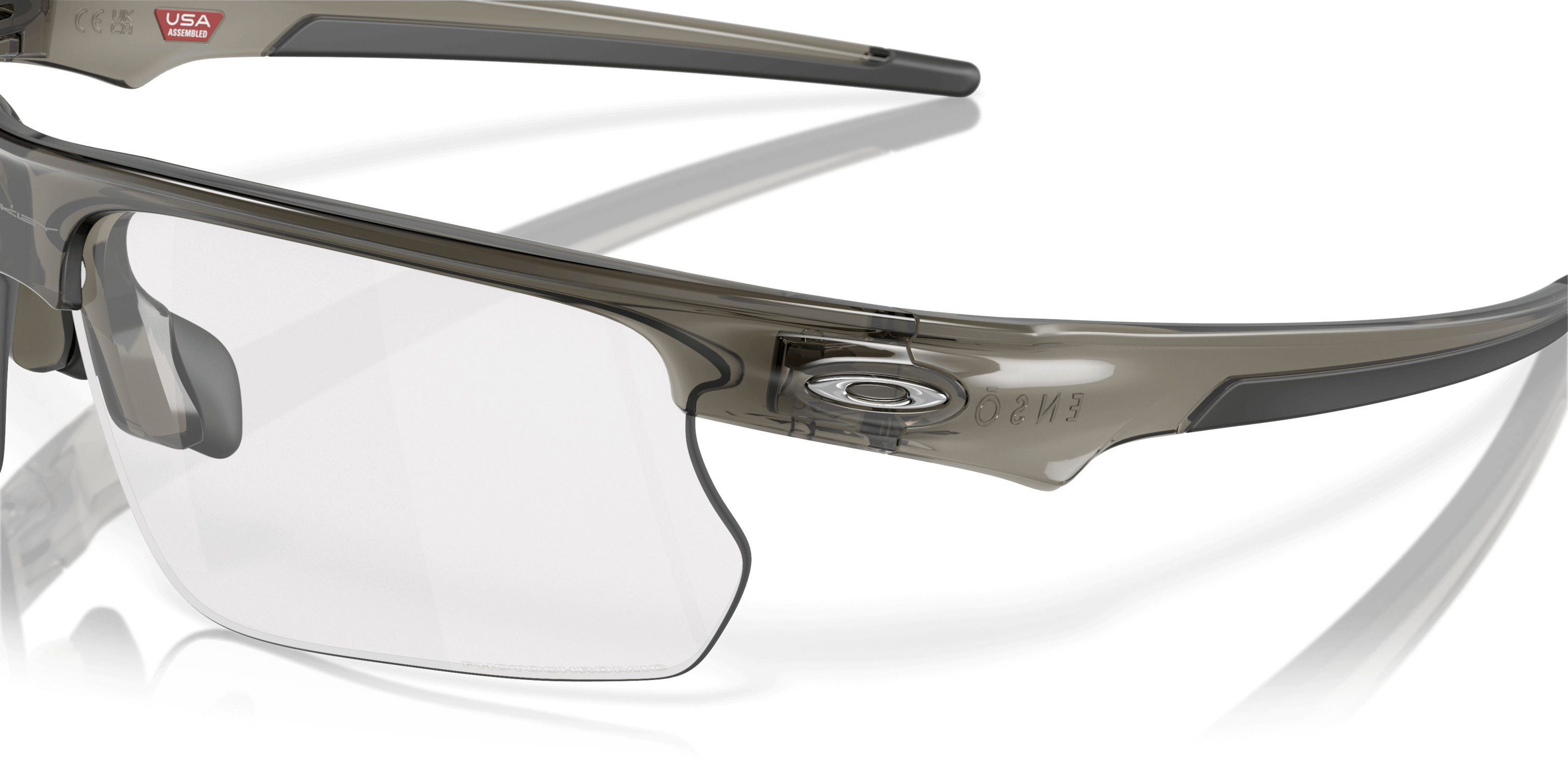 Oakley Bisphaera Solbriller - Letvægts, Anti-glide, Komfortable til Sport - Grå Unisex