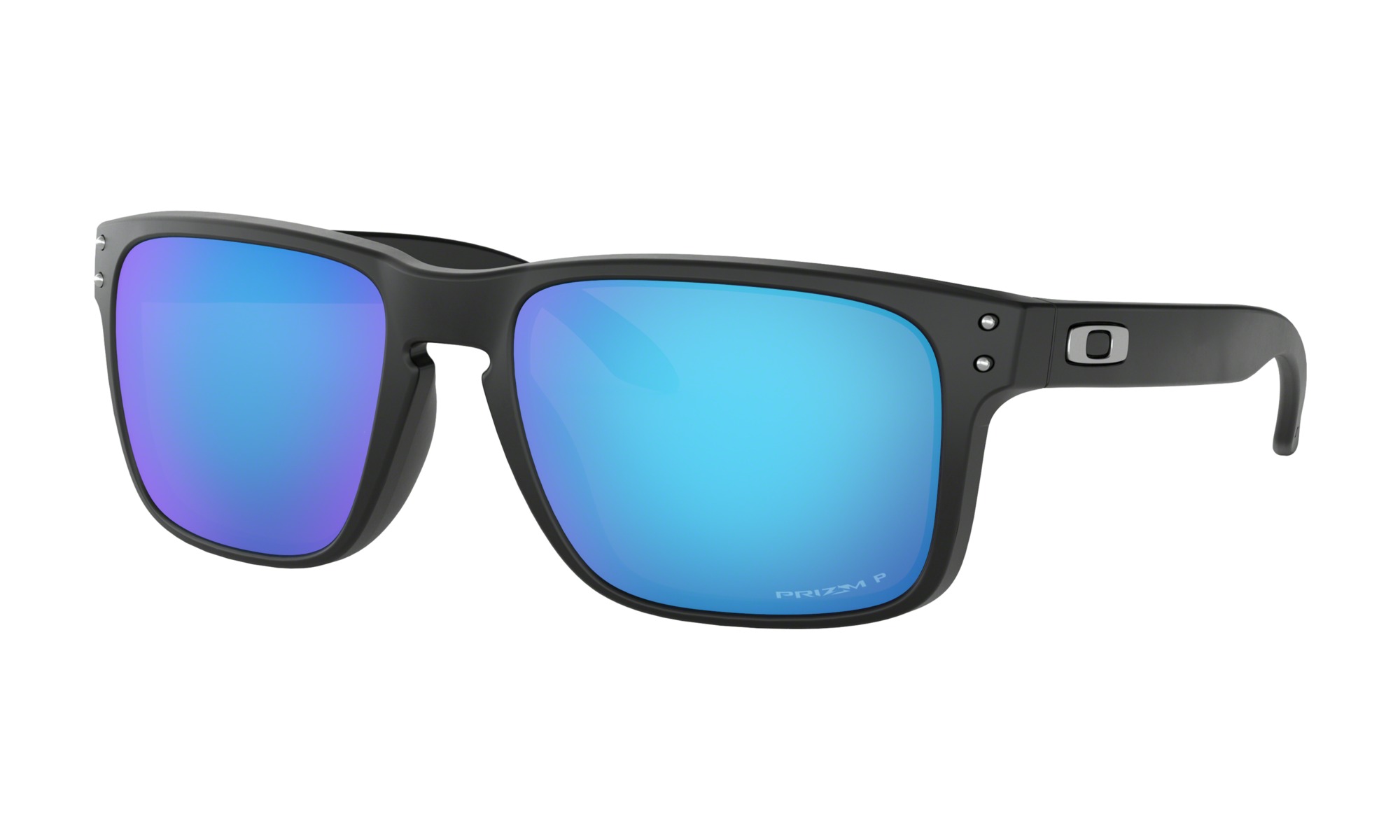 Oakley Holbrook OO9102 Solbriller - Firkantede Sort Polariserede og Spejlvendte Linser