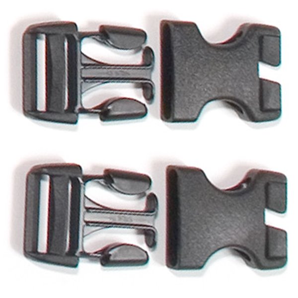 Ortlieb Stealth spænder - 25 mm - 2 stk. - Sidelukning af Back-Roller og Rack-Pack tasker
