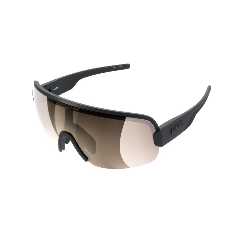 POC Aim cykelbriller black/clarity trail/partly sunny silver