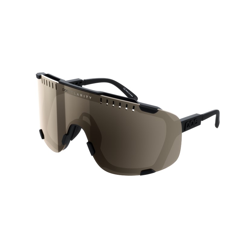 POC Devour Cykelbriller - Uranium Black/Clarity Road/Sunny Silver