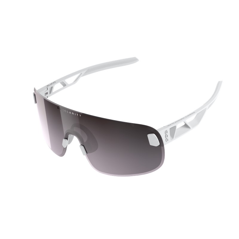 POC Elicit Cykelbriller - Hydrogen White/Clarity Road/Sunny Silver