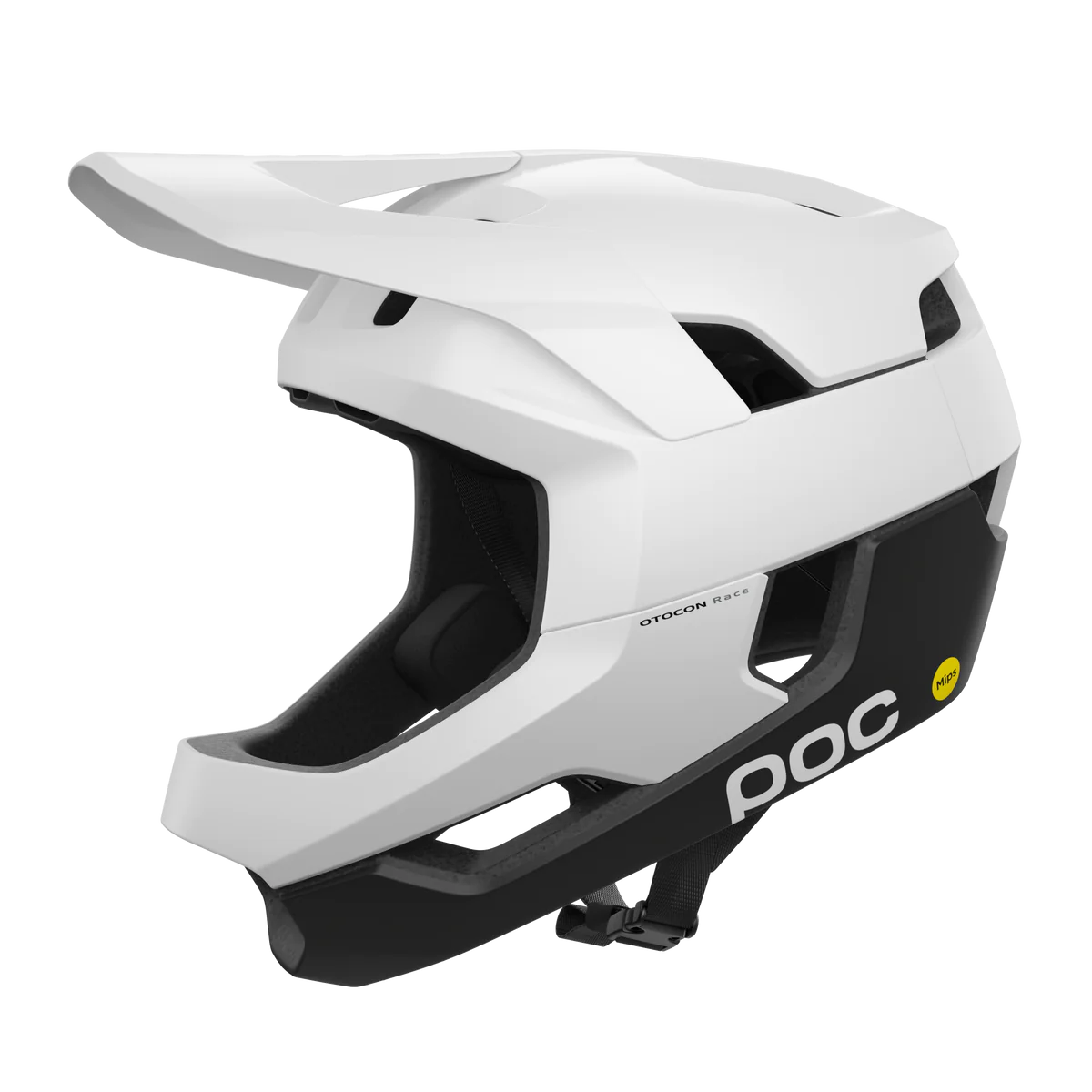 POC Otocon Race Mips Fullfacehjelm - Hydrogen White/Uranium Black Matt - Str. 55-58 cm