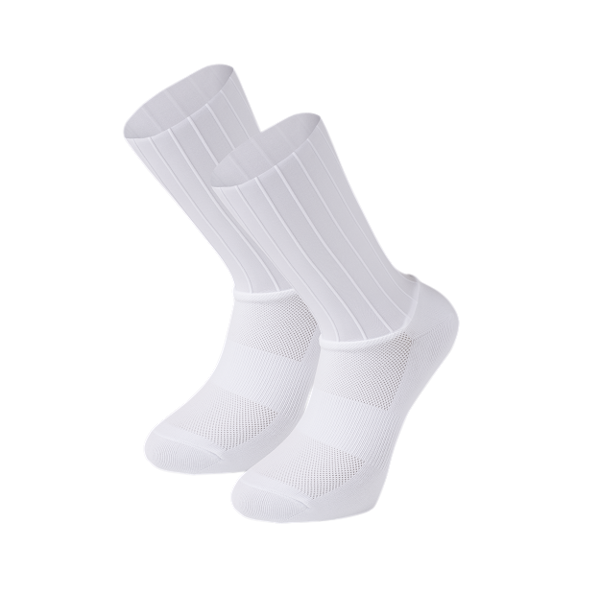 Pathtaker Aero strømper - Cykelstrømper - Hvid - Str. 37-41