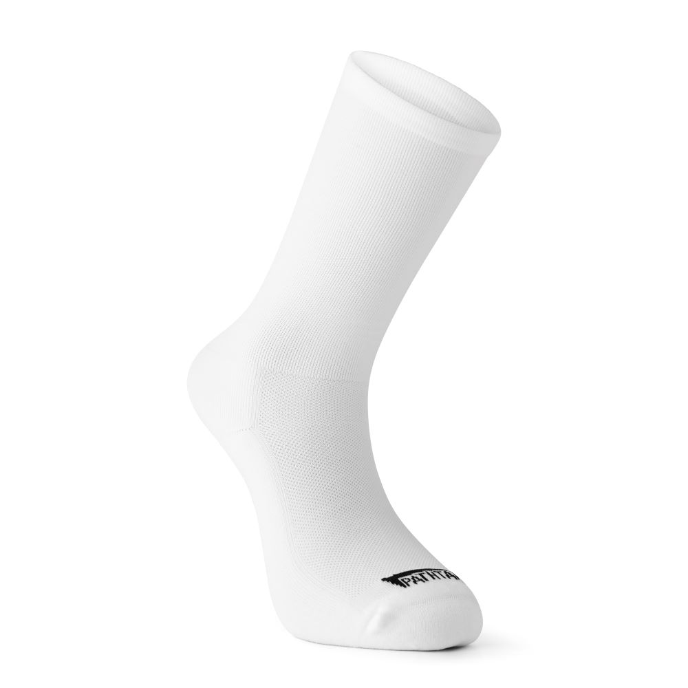 Pathtaker Highcut - Cykelstrømper - Hvid - Str. 39-40