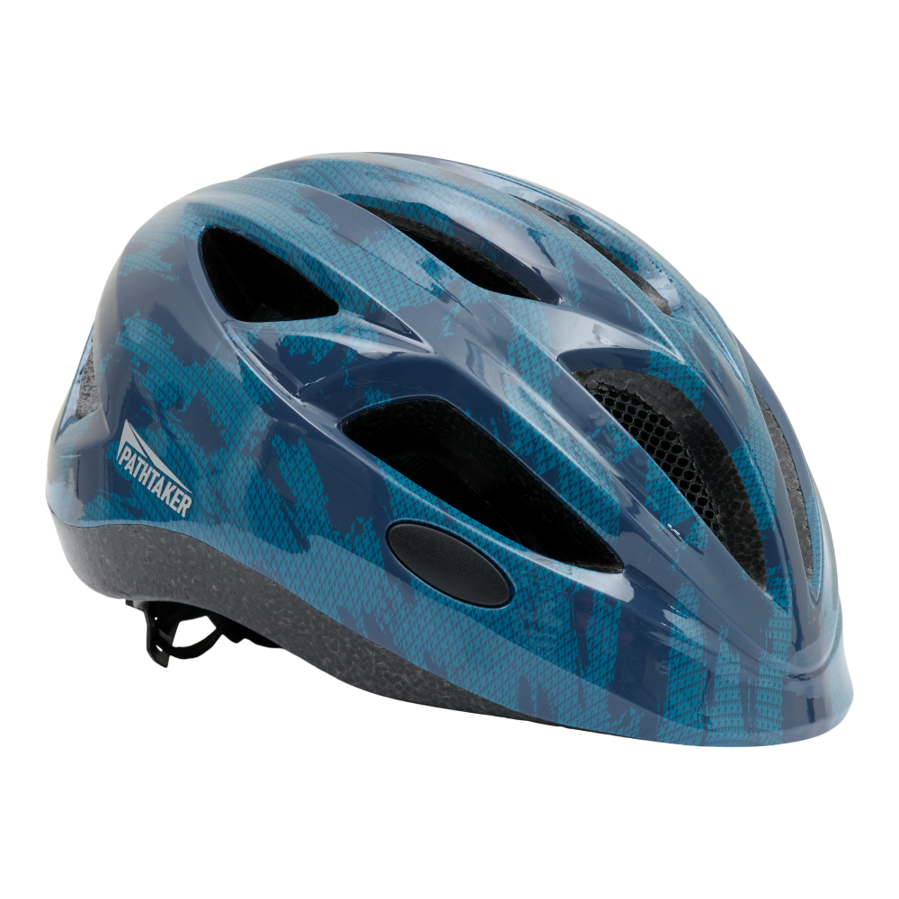 Pathtaker Lucky cykelhjelm blå camo junior