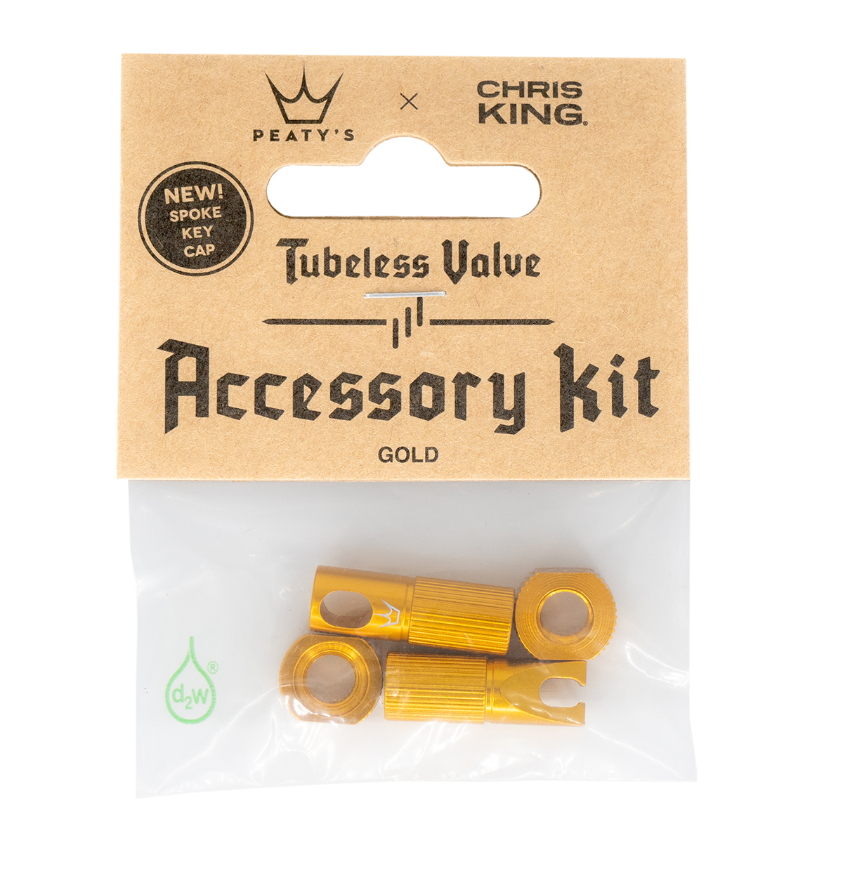 Peaty's x ChrisKing Tubeless Valves Kit - Gold