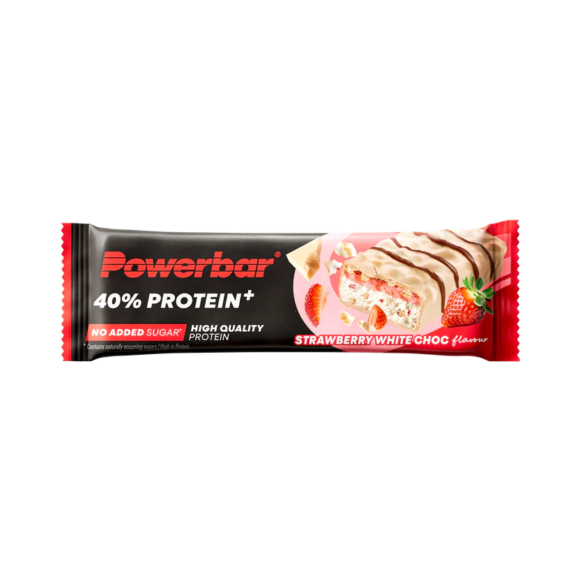 PowerBar 40% Protein energibar jordbær og hvid chokolade 40 g
