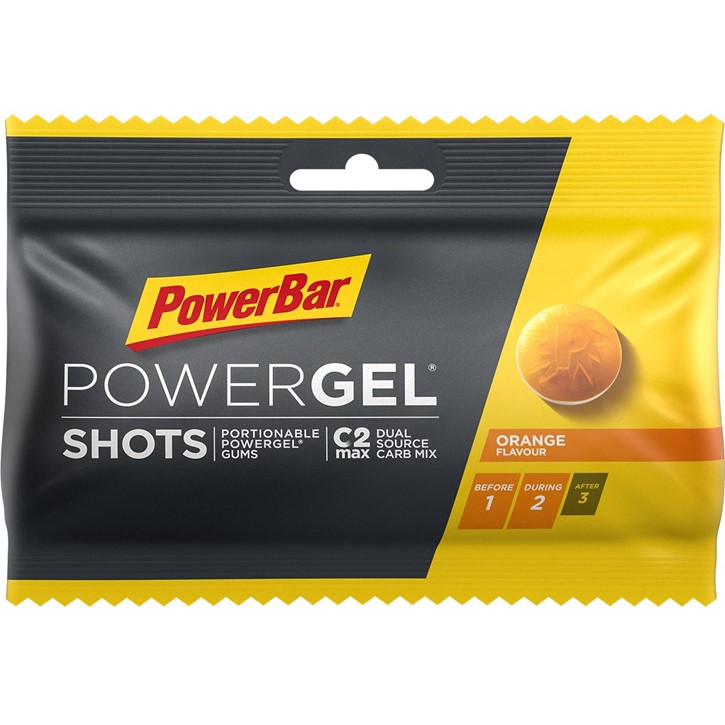 Powerbar - PowerGel shots - Vingummi - Appelsin