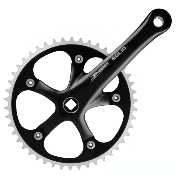 Prowheel Fixie/citybike kranksæt sort 46T