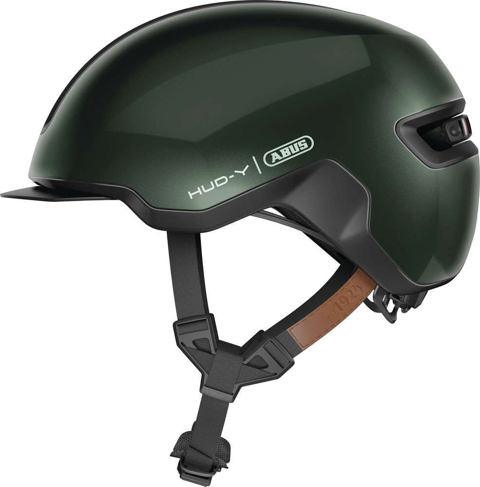 Refurbished-ABUS HUD-Y cykelhjelm LED moss green