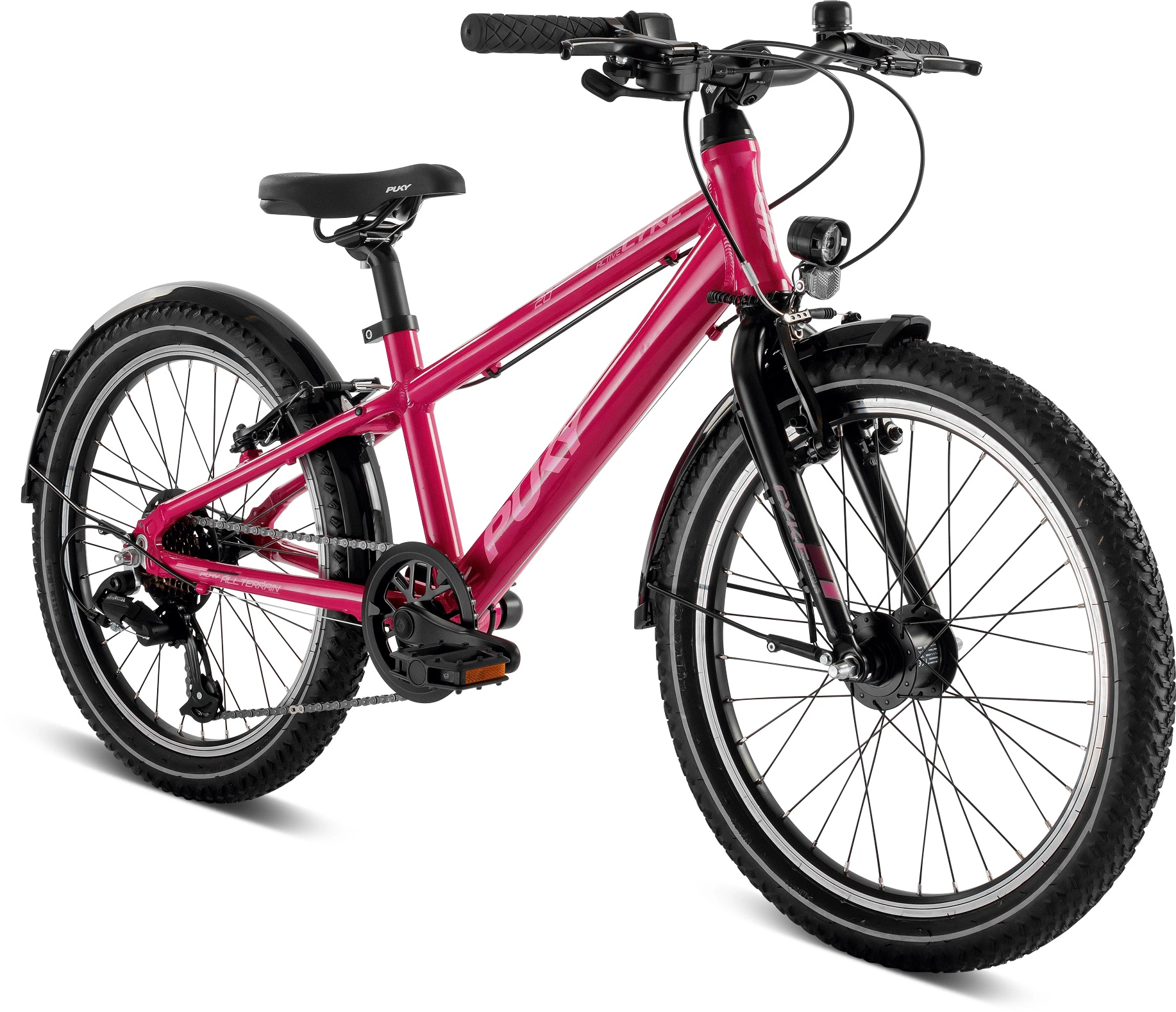 Refurbished1 - Puky Cykel 24-8 Active alu. børnecykel berry/sort