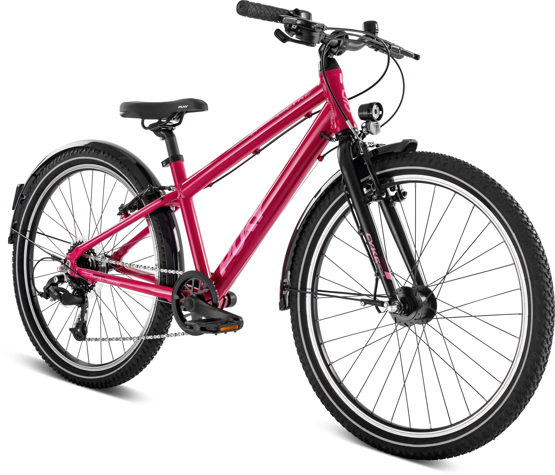 Refurbished2 - Puky Cykel 24-8 Active alu. børnecykel berry/sort
