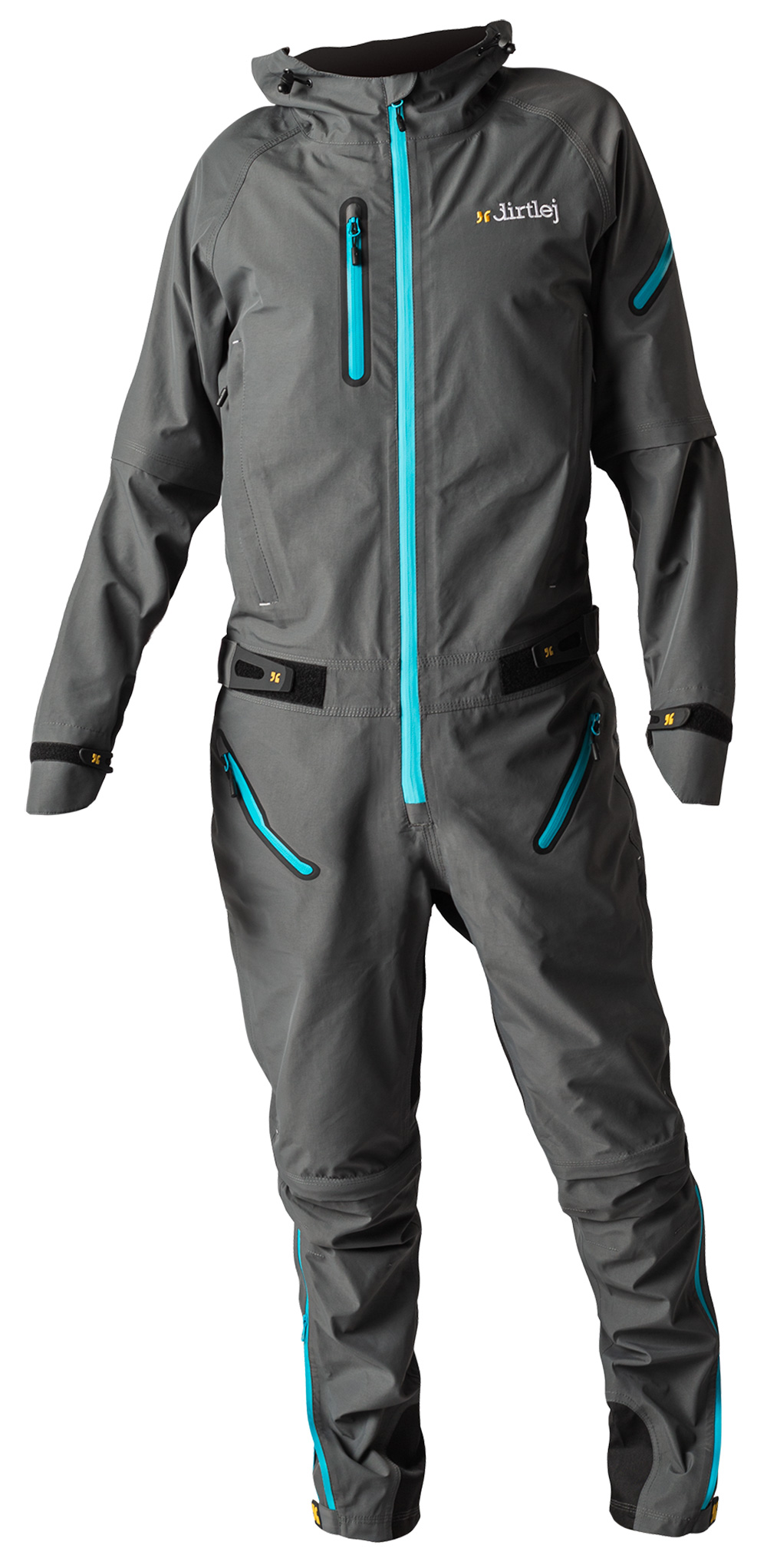 Refurbished - Dirtlej Dirtsuit SFD Edition heldragt med lange ben Grå str. Medium