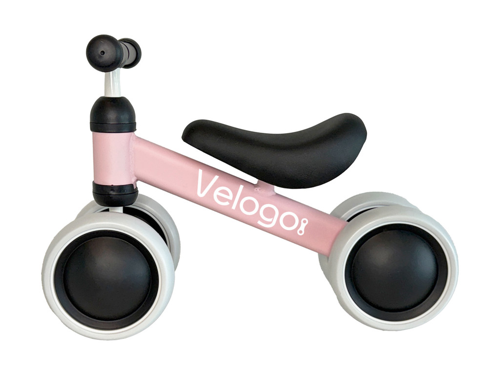 Refurbished - Velogo løbecykel fra 1 år 4 hjul lys pink