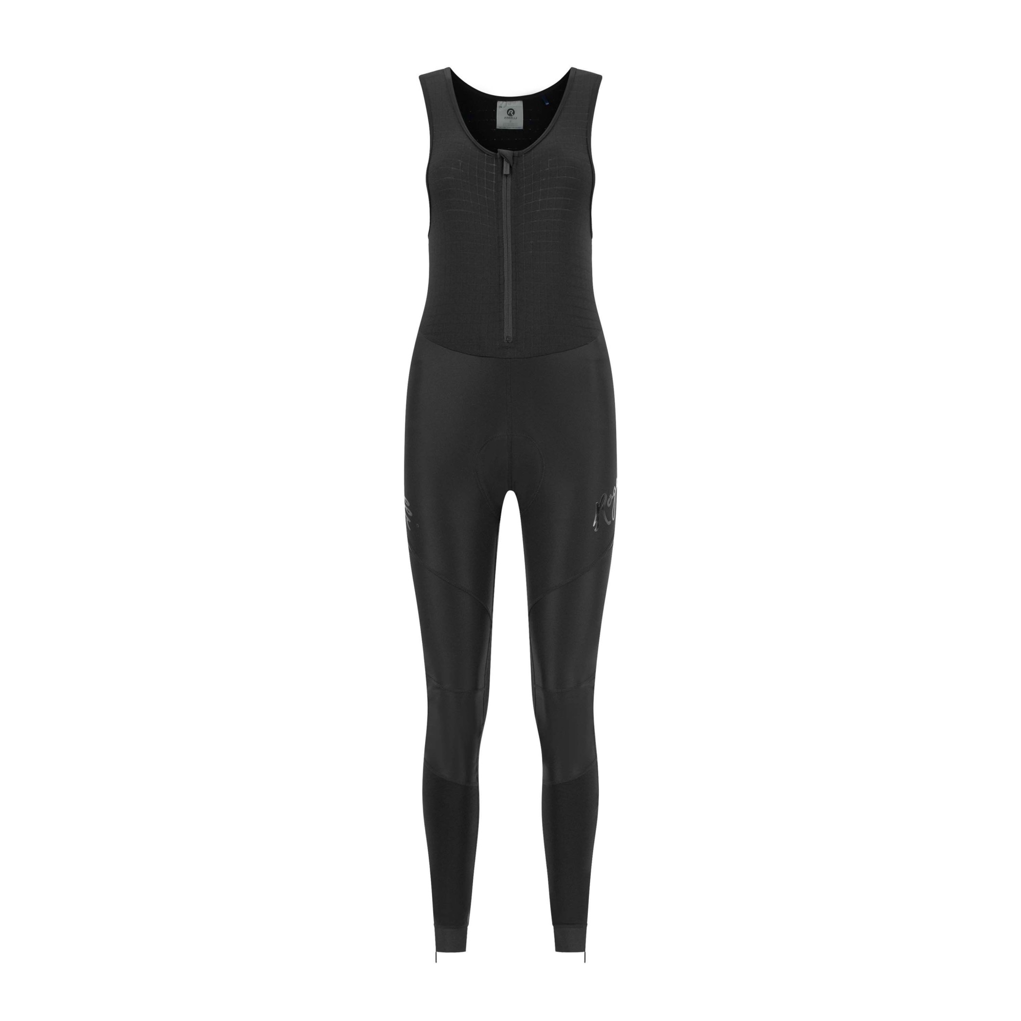 Rogelli Deep Winter Lange Cykelbukser Med Seler Til Kvinder Sort