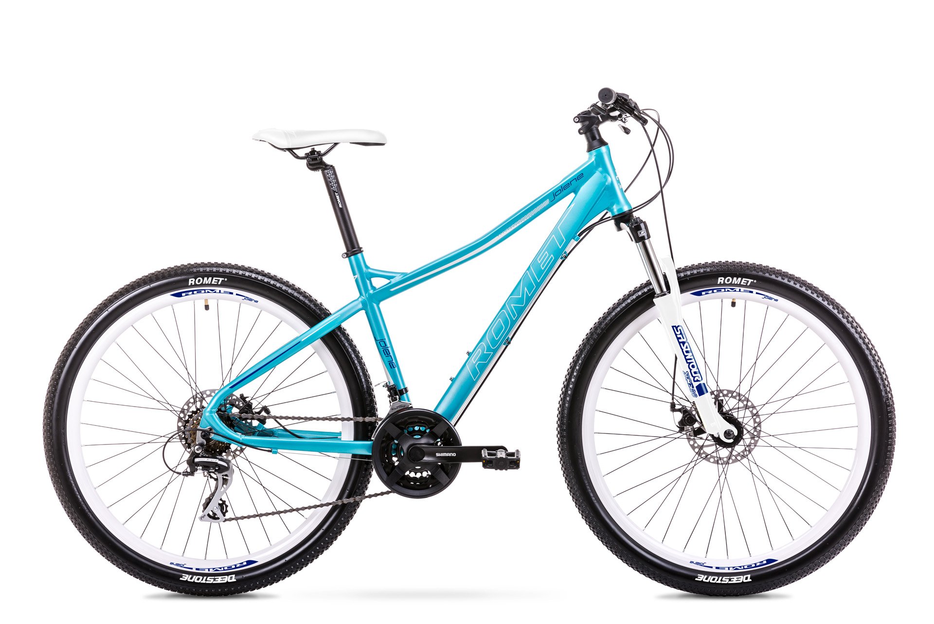 Romet Jolene 7 1 27 5 21speed Acera mix Bl hvid 2 499 00 Cykelgear 