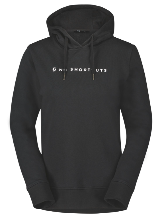 SCOTT No Shortcuts Hoody til Kvinder, Sort