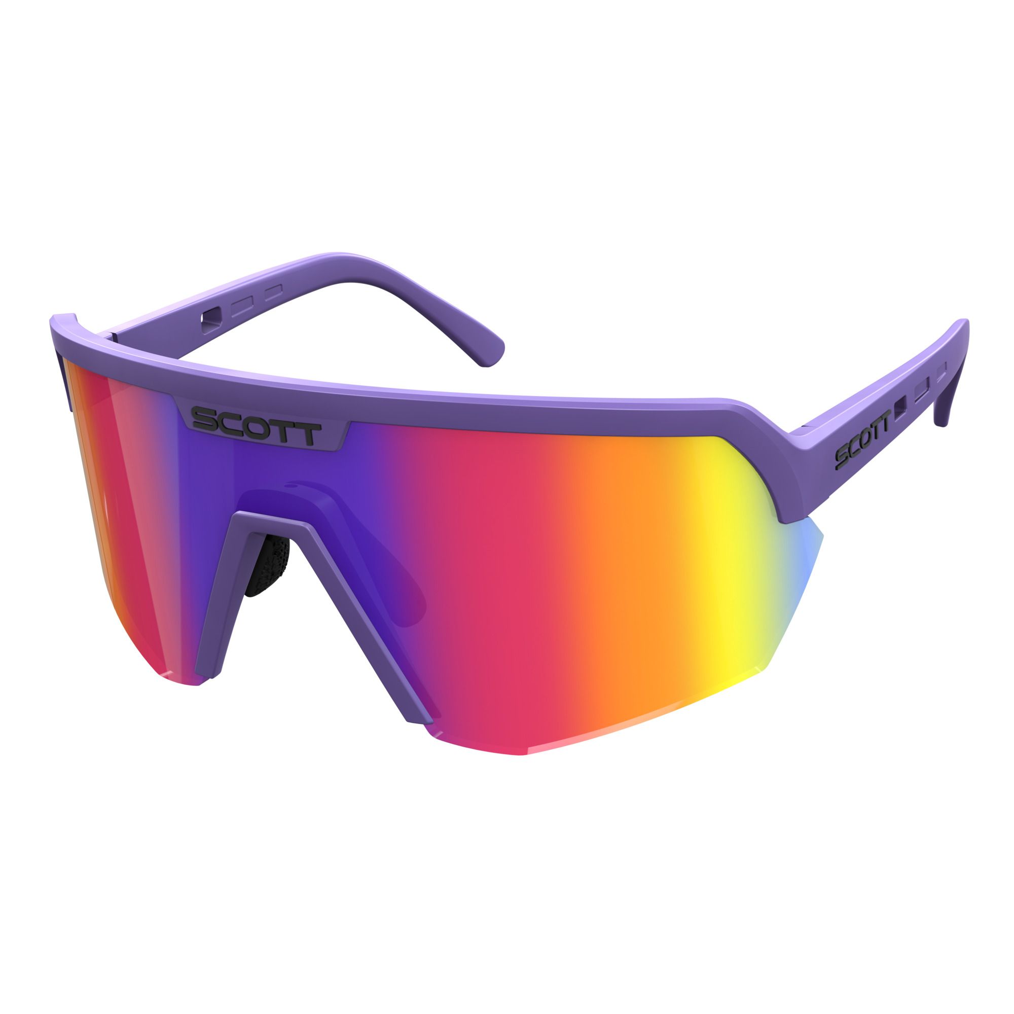 SCOTT Sport Shield Cykelbriller Lilla/Blågrøn Krom