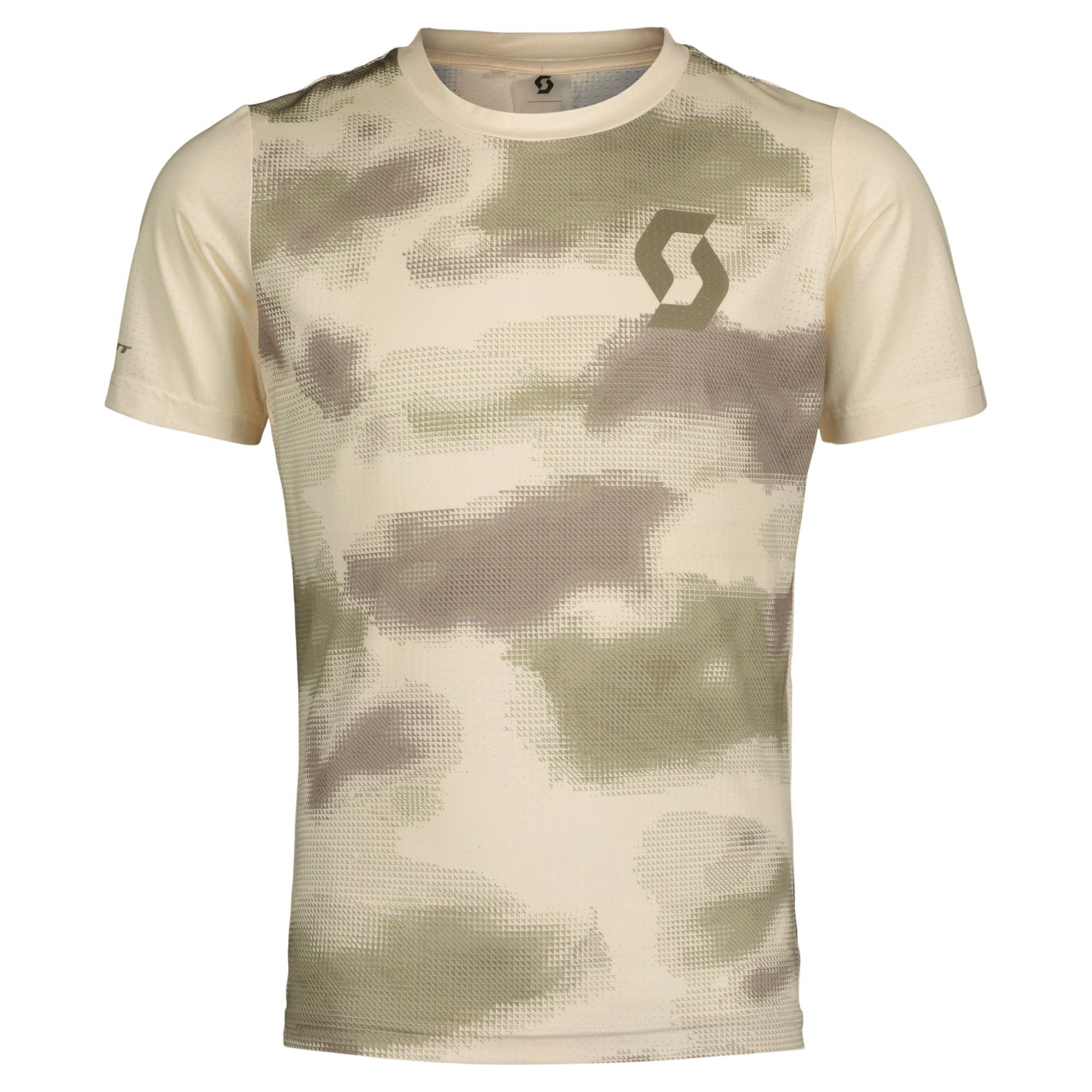 SCOTT Trail Vertic 10 kortærmet t-shirt cotton white/hay green junior