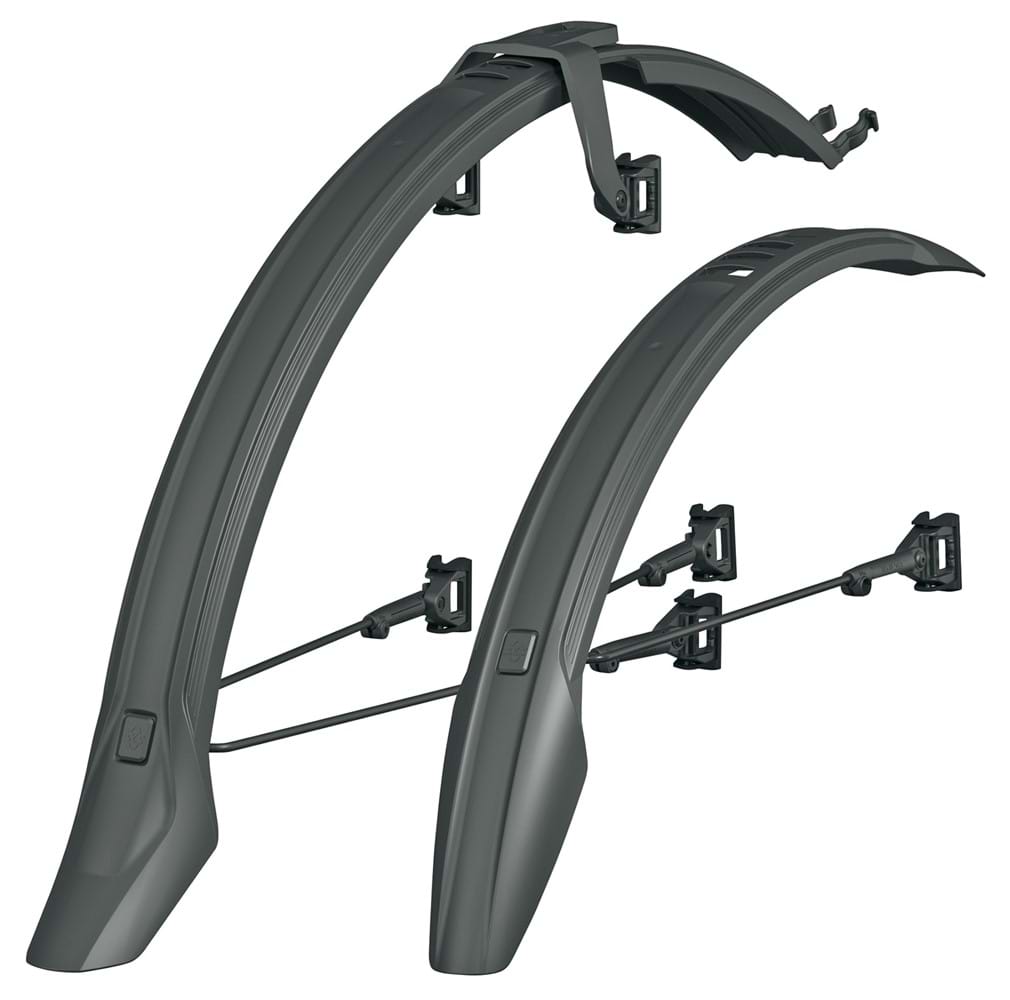SKS VELOFLEXX 55, For- & bagskærme (sæt), Vandafvisende, Vandfast, Sort