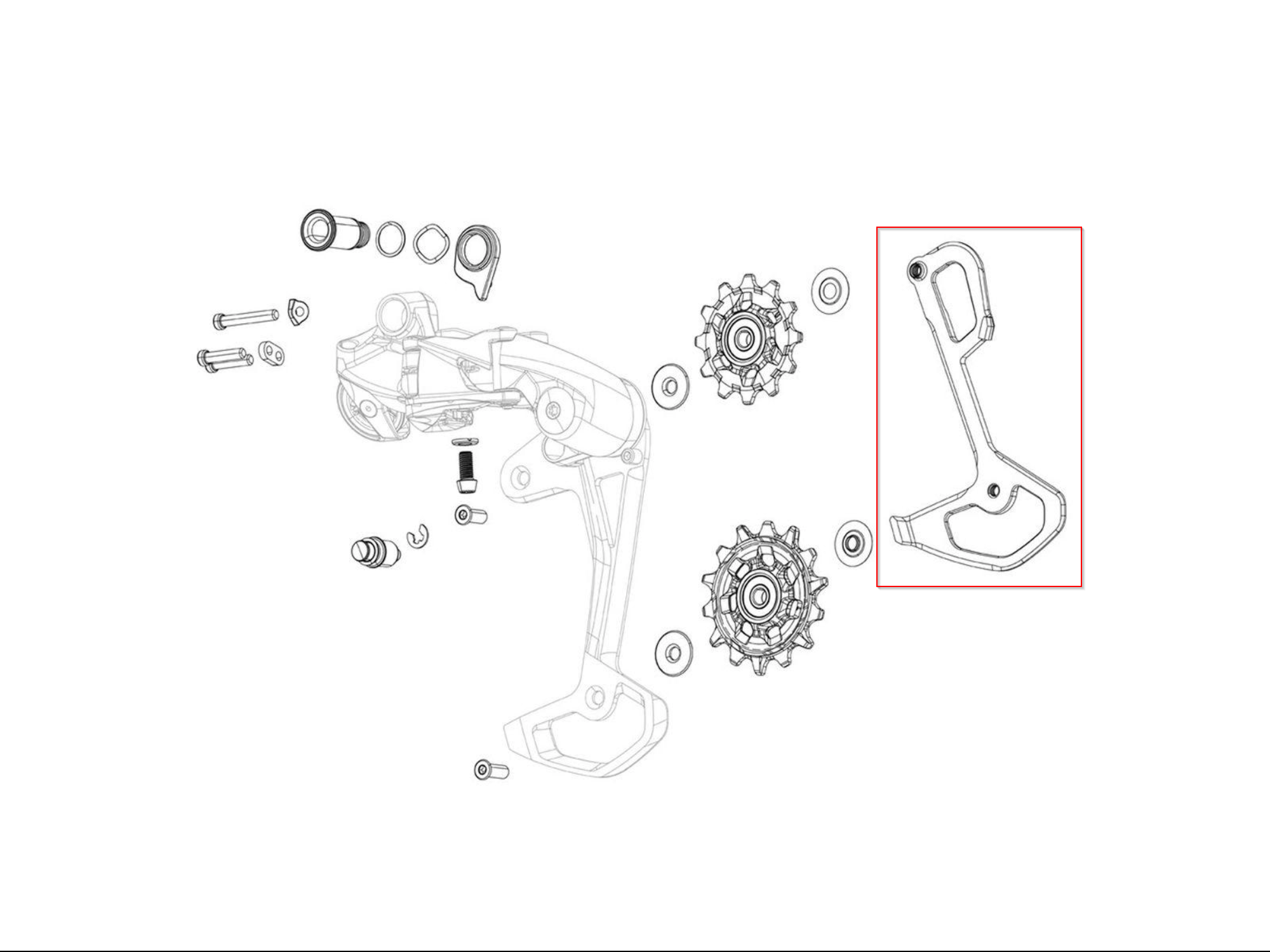 SRAM Inderplade til GX/SX/NX Eagle AXS