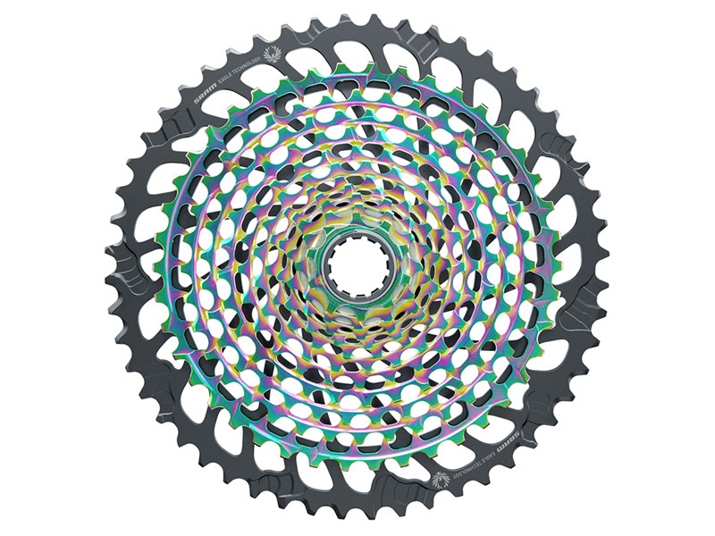 Galinis žvaigždžių blokas SRAM XG-1299 Eagle 12-speed 10-52T rainbow