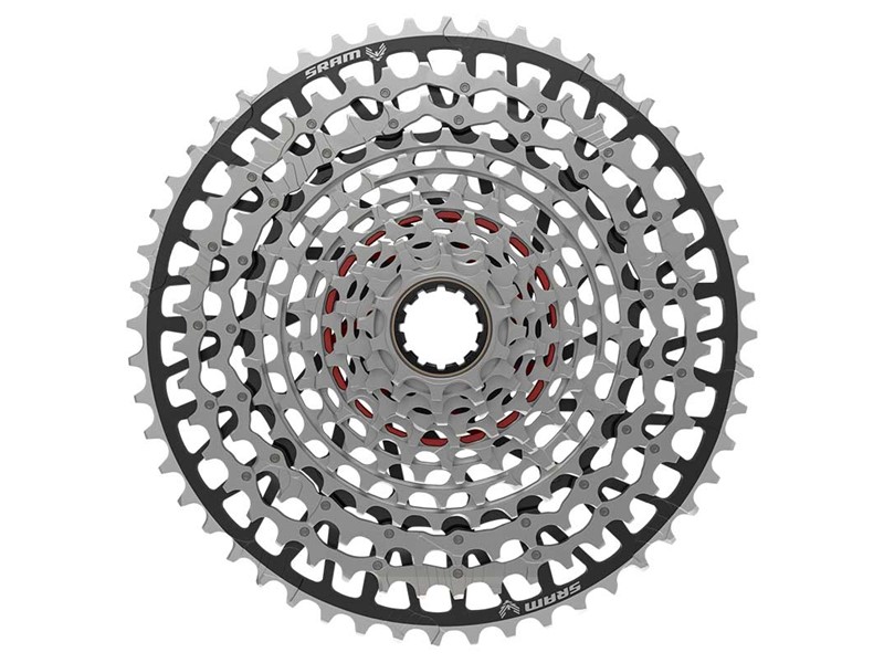 Sram kassette - XS-1297 T-Type Eagle - 12 Speed - 10-52T - Sort/Sølv