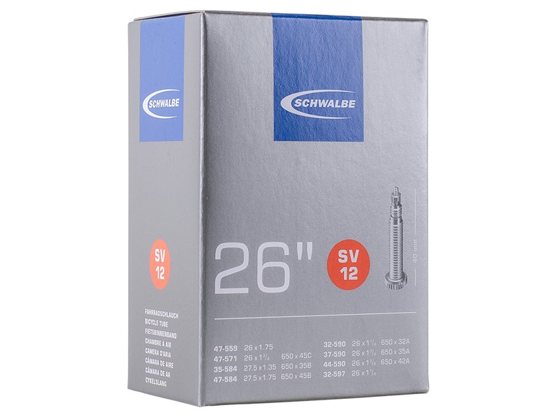 Schwalbe 26 x 1,2 - 1,9 Slange med aftagelig ventilkegle