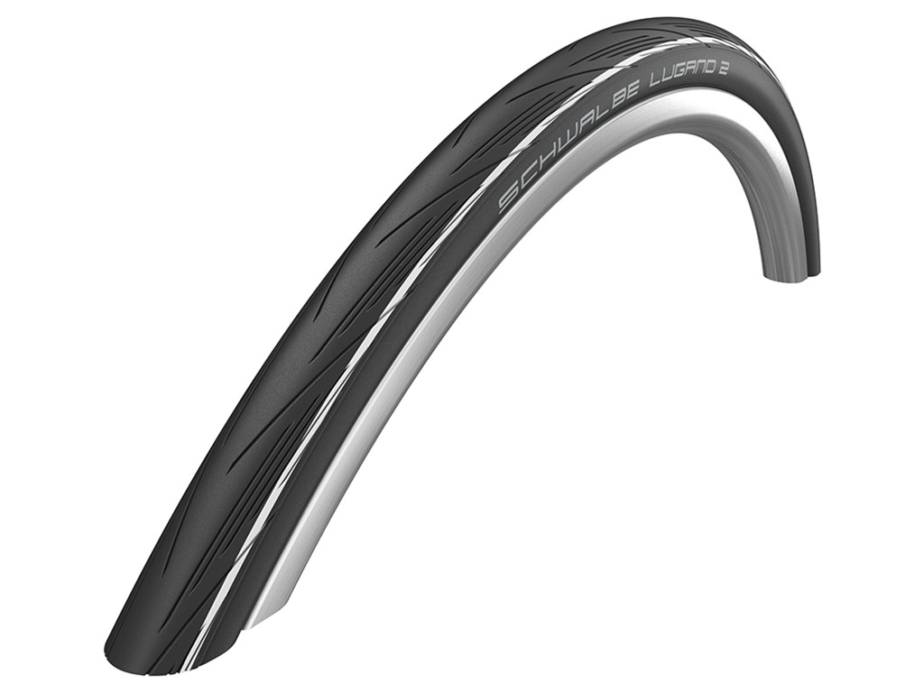 Schwalbe Lugano II - K-Guard Tråddæk - 700x25c (25-622) Sort/Hvid