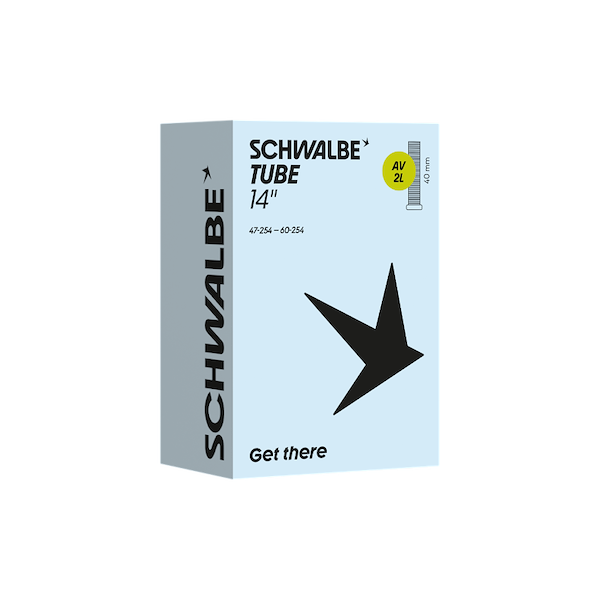 Schwalbe slange 14 x 1,75-2,50 (47-60x254) med 40mm lang Autoventil AV2L