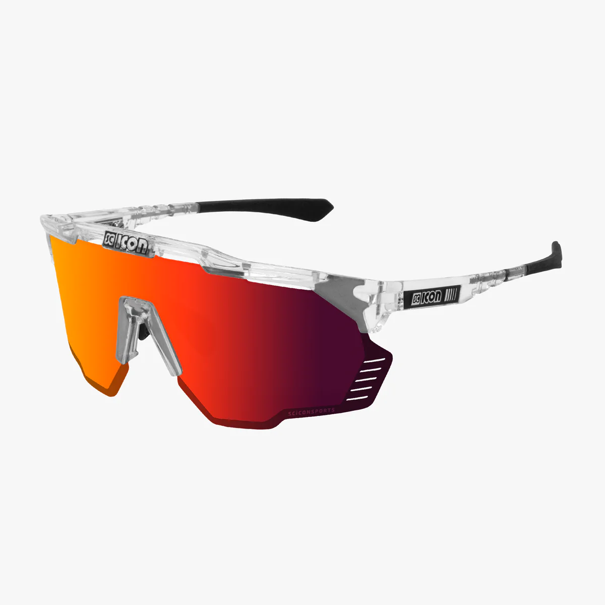 Scicon Aeroshade Kunken - Cykelbrille - Multimirror Red / Crystal Gloss