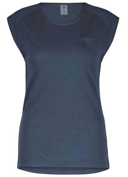 SCOTT Defined Merino - Tanktop - Dame - Metal-Blå - Str. XS